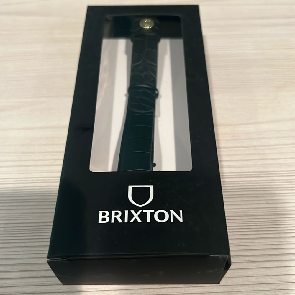Brixton adjustable shield hat band black NIB
